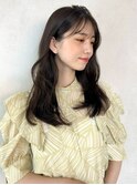 ローレイヤー　くすみベージュ　ウェーブパーマ