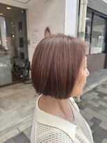 フリーダム ミスト 鳥取駅前店(freedom mist)&nbsp;白髪を活かしたカラー　ピンクベージュ