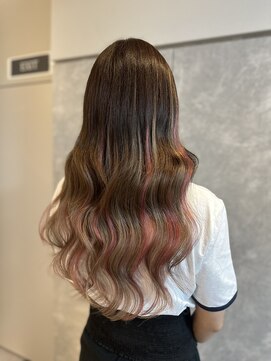 ガルボヘアー 心斎橋店(garbohair) ピンクハイライト/プルエクステ/心斎橋エクステ/当日予約OK