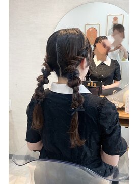 モト 船橋(moto) ロングヘア/韓国風パーマ/顔周りレイヤー/韓国/船橋/京成船橋