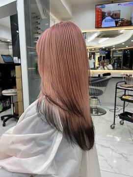 ラピス 渋谷本店(Lapis) エンドカラー/ピンクカラー/レイヤーカット/デザインカラー