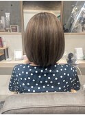 大人ハイライト×アッシュベージュ