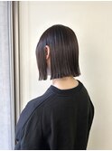 シアーカラー×ミニボブ