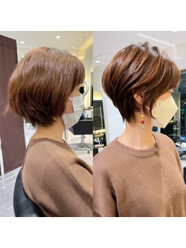 バンプ ギンザ(BUMP GINZA) 30代40代50代ショートボブレイヤー銀座ひし形大人かっこいいE