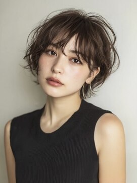 プラス セカンド ヘア(Plus 2nd) 大人ショート×くすみベージュ