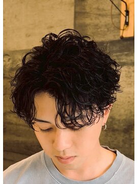 エッジ(EDGE) 大分メンズ刈り上げショートマッシュ波巻きパーマ