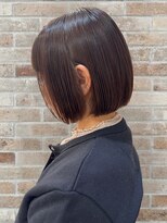 ニューヨークニューヨーク 姫路広畑店(NYNY)&nbsp;小顔見え 丸みミニボブ×オレンジブラウン