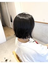 レンジヘアー(lange hair)&nbsp;layer bob【レイヤー/レイヤーボブ/ブルーブラック】
