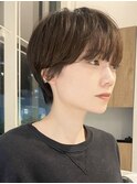 マッシュショートパーマ
