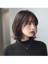 アンサ 阪急桂店(ANSA)&nbsp;ひし形ボブ/レイヤーボブ/外はねボブ/ダークブラウン/阪急桂