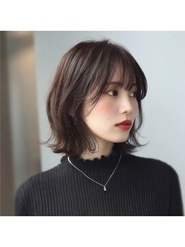 アンサ 阪急桂店(ANSA) ひし形ボブ/レイヤーボブ/外はねボブ/ダークブラウン/阪急桂