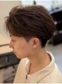 MEN’S HAIR/千葉駅/センターパート/曲がる縮毛矯正/齊藤大樹