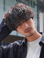 フィフス 大分(fifth)&nbsp;大分シャドウパーマメンズカットラウンドマッシュツーブロック