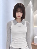 フォト 新宿三丁目(foto)&nbsp;髪質改善縮毛矯正地毛風ストレート切りっぱなしボブ