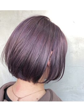 キラ 渋谷(KILLA) ラベンダーピンク_イルミナカラーミニマムボブ【北間】