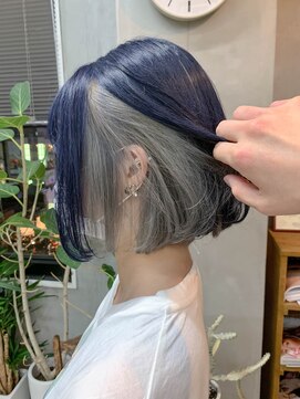 テトヘアー(teto hair) bob(ツートーンカラー、インナーカラー、デザインカラー)