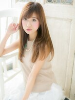 クオーレ ヘア アンジュ 水戸店(CUORE HAIR ange)&nbsp;*ange水戸*斜めバング＆インナーカラーで大人可愛い小顔ロングa