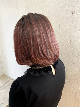 ヘアーワークス ヘルム 渋谷店(HAIR WORKS HELM) [HELM渋谷]ブラック×ピンク☆