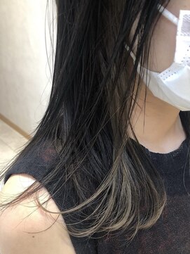 ヘアーサロン オレオ(OREO) 元住吉OREO ☆ぱっつんセミディ×イヤリングcolor☆