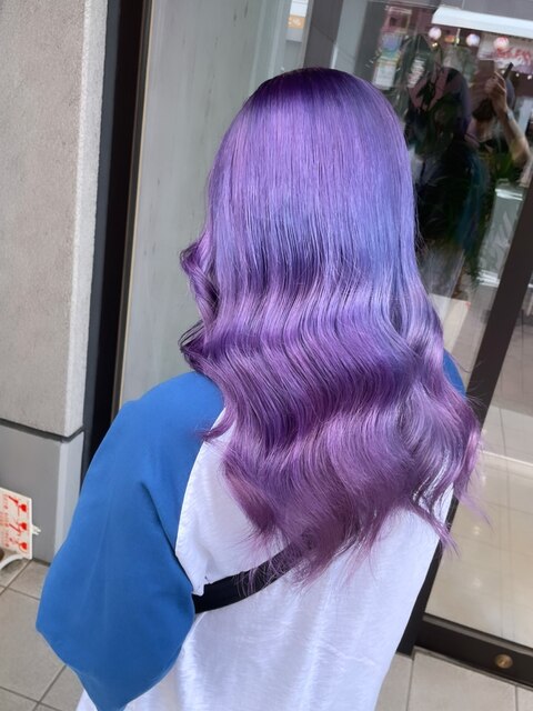 色落ち可愛い紫カラー 町田 町田駅