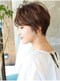 ベリーショート/アッシュブラウン/表参道/30代40代50代