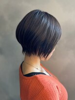 グリンプス 大濠店(Glimpse) 小顔愛されショートボブ グレージュカラー 大人可愛い 30代40代