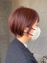 メゾン アヴァロ(Maison Avallo)&nbsp;春色ピンクカラーの丸みショートボブ