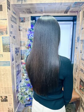 シック(Chic) オルチャンヘアミルクチョコレートシルキーリラクシー斜めバング