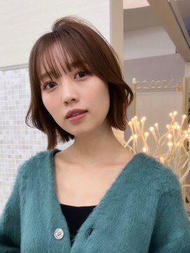 アンフィニー 銀座(ANFINI) レイヤーカット/小顔カット/くびれヘア/ウエットヘア/グレージュ