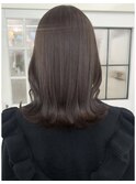 透明感カラー ラベンダーブラウングレージュ ブリーチなし