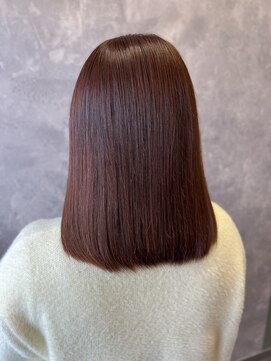 ザ ラブズ ラフズ ヘアー 本店(the loves laughs hair) ロブstyle/カシスピンクcolor/ピーチインナー