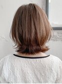 小顔 似合わせカット メルティーカラー ウェーブミディアム