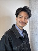スパイキーショートニュアンスパーマスペインカールメンズ北千住