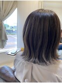 【クラウン】20代30代40代くびれボブ×アンブレラバレイヤージュ