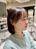 20代30代40代ミニボブ◎小顔切りっぱなしボブ/ショートボブ