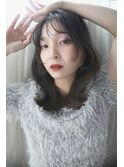 ふんわりフェイスレイヤーセミロング