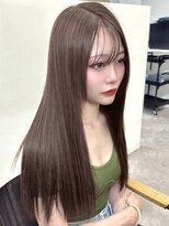 ケア 神戸(CARE)&nbsp;ブリーチなしダブルカラー/ワンホンレイヤー/オリーブグレージュ