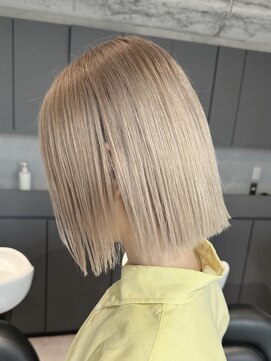 ホープ(hope) ボブ/ミルクティーベージュ/ブリーチ/ダブルカラー