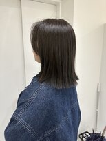 ゴートゥデイ 札幌Nix店(GO TODAY)&nbsp;ミディアムボブ+オリーブカラー