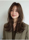 クラゲヘアー/小顔/ココアベージュ/オリーブグレー/水戸米沢