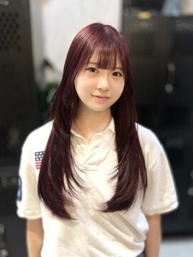 ヴァイス 渋谷店(VAICE) ボルドーカラー/レイヤーカット/推しカラー