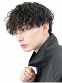 縦落ちツイストスパイラルパーマ刈り上げツーブロックマッシュ