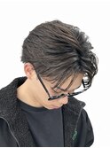 広島メンズ/フェザーパーマ/メンズカット