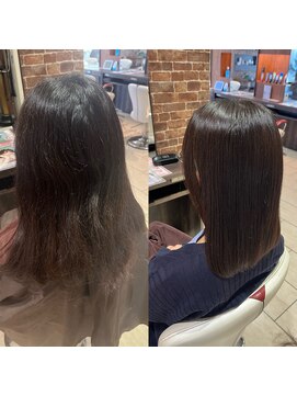 アース 辻堂店(HAIR & MAKE EARTH) ミディアムストレート