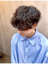 メンズ/ブリーチ　ar clip 表参道&nbsp;メンズスパイラルパーマ【メンズパーマメンズカット】