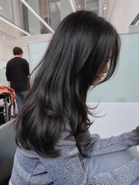 ニトバイアンキシム(nit by ahnkism)&nbsp;【レイヤーカット】韓国ヘア顔まわりカットロングレイヤー堀江