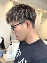 ファンド 千葉(fand)&nbsp;束感メッシュ/刈り上げショート/メンズハイライトカラー/千葉駅
