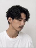 フェザーパーマ　センターパート　ストウシンゴ