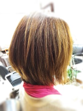 キャン 温品店(CAN) 【CAN】40代以上にオススメ♪ 似合わせ前下がりボブ×縮毛矯正