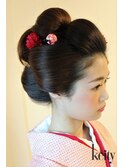 新日本髪  【ＴＥＬ予約限定！】和髪、イベントヘアセット￥4600